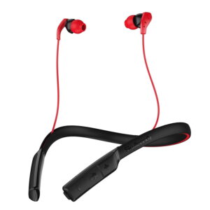 Skullcandy Method Bluetooth Wireless Sport Earbuds with Mic Swirl Black Red