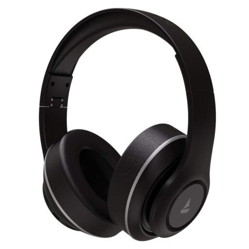 boAt Rockerz 450 Wireless Bluetooth Over The Ear Headphone (Luscious Black)