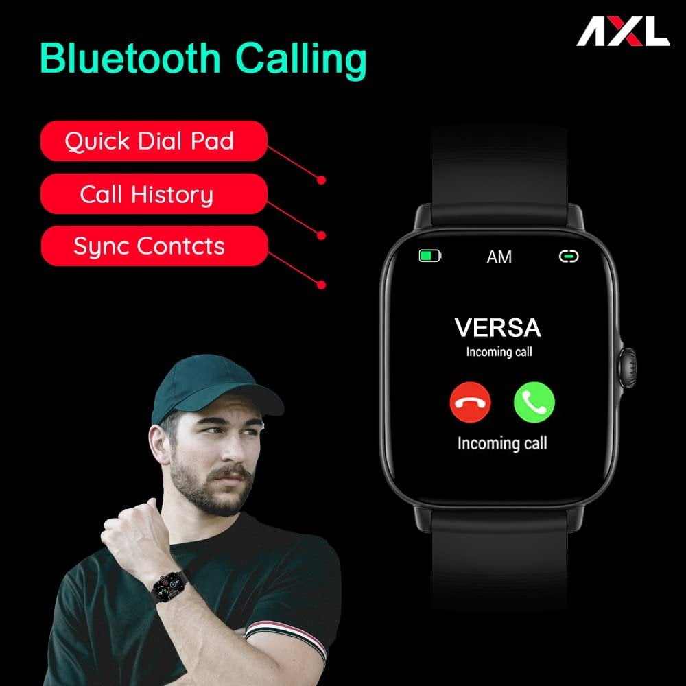 AXL Versa 01 Full Touch BT Calling Smartwatch 4 Shop Mobile Accessories Online in India