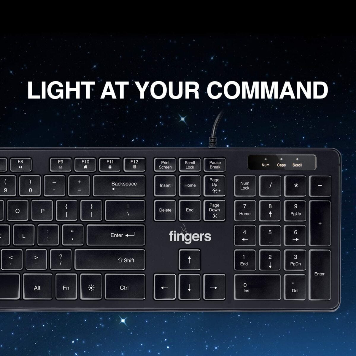 FINGERS Magnifico Moonlit Backlit Wired USB Keyboard 2 Shop Mobile Accessories Online in India