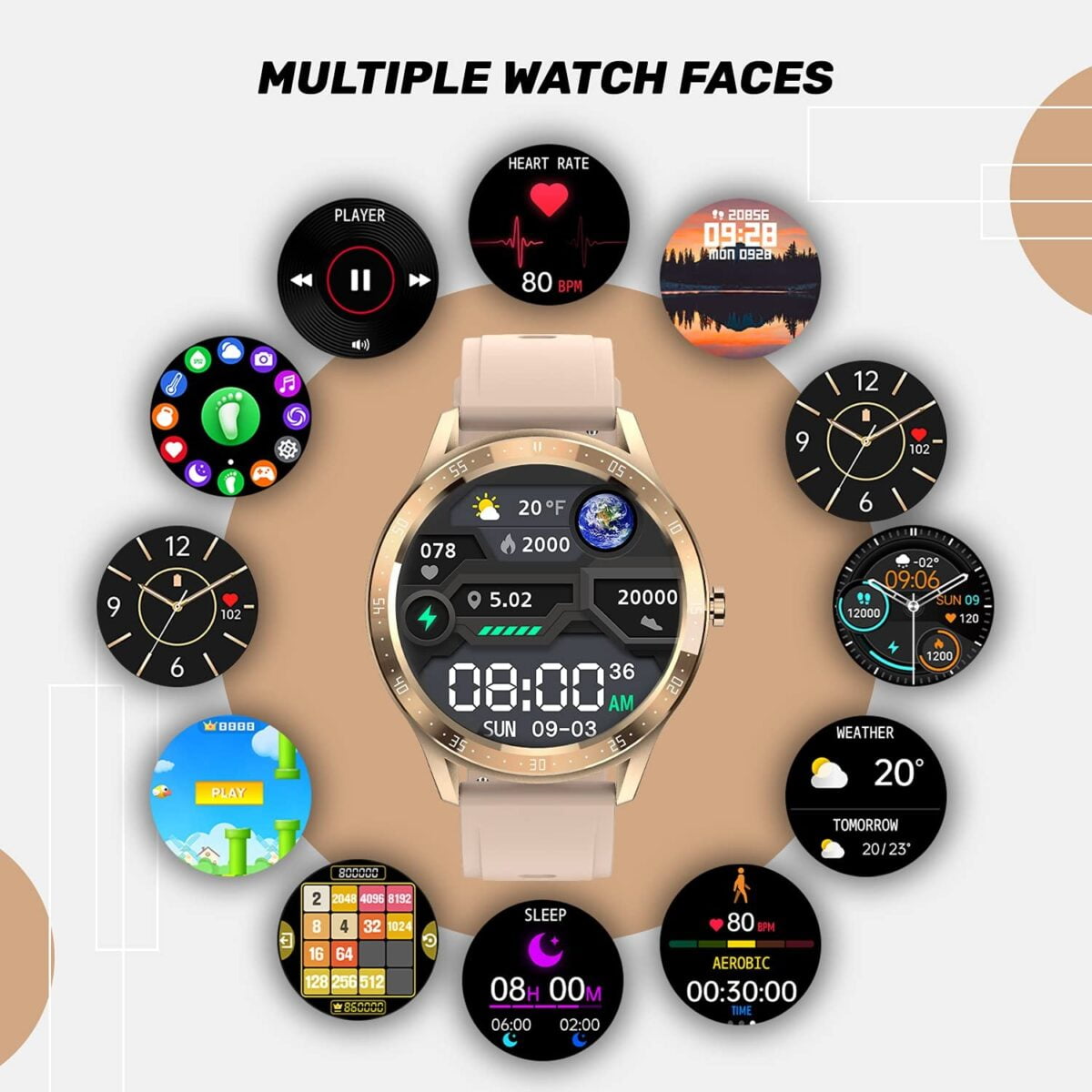 Fire Boltt 360 BSW003 SpO2 Full Touch Large Display Round Smart Watch with . and Heart Rate Monitoring Gold 360 Rotating Menu Fire Boltt 360 Smartwatch . 9 Shop Mobile Accessories Online in India