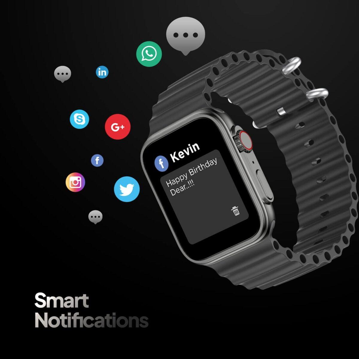 Fire-boltt edge smartwatch, grey