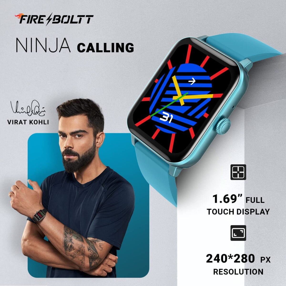 Fire Boltt Ninja Calling BSW04 Blue 6 Shop Mobile Accessories Online in India