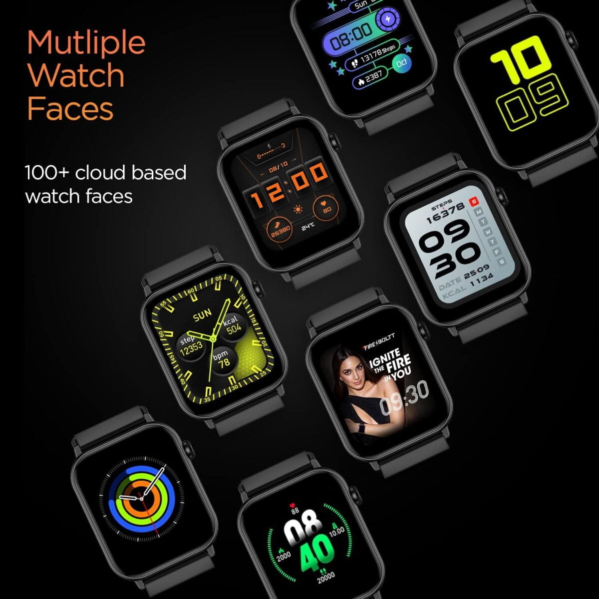 Fire Boltt Ninja Fit Smartwatch Black 9 Shop Mobile Accessories Online in India