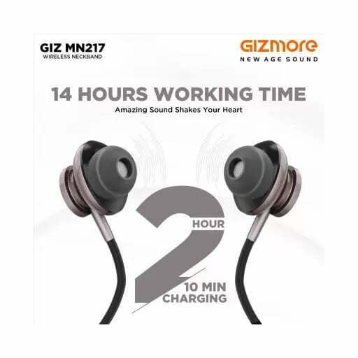 Gizmore MN217 Bluetooth wireless neackband 1 Shop Mobile Accessories Online in India