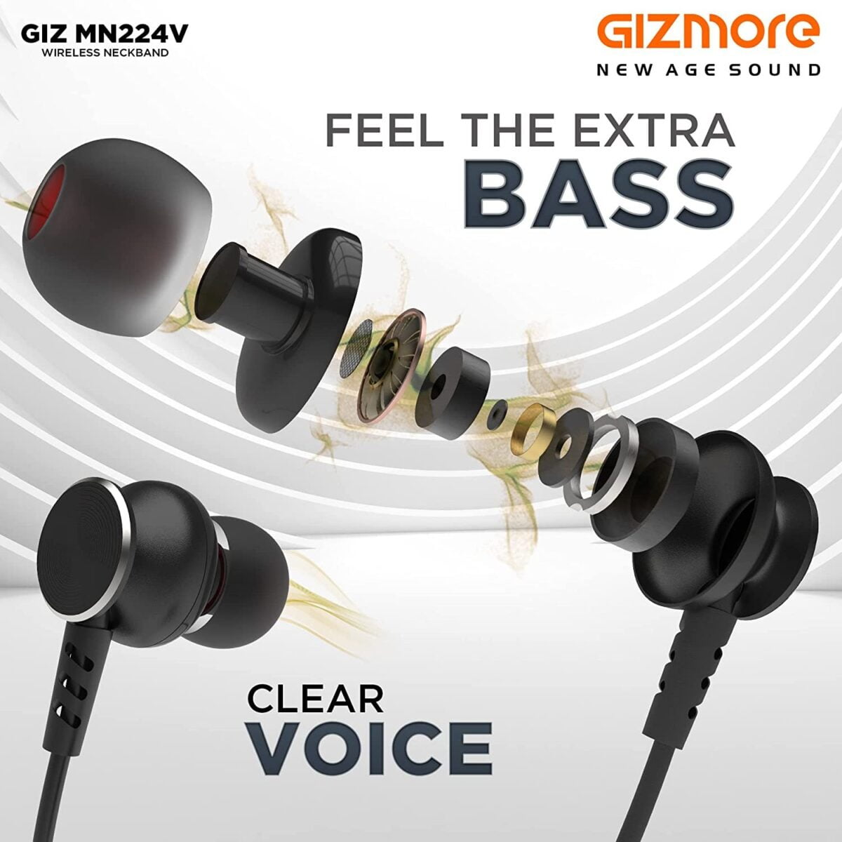 Gizmore MN224V Bluetooth Wireless Neckband 2 Shop Mobile Accessories Online in India