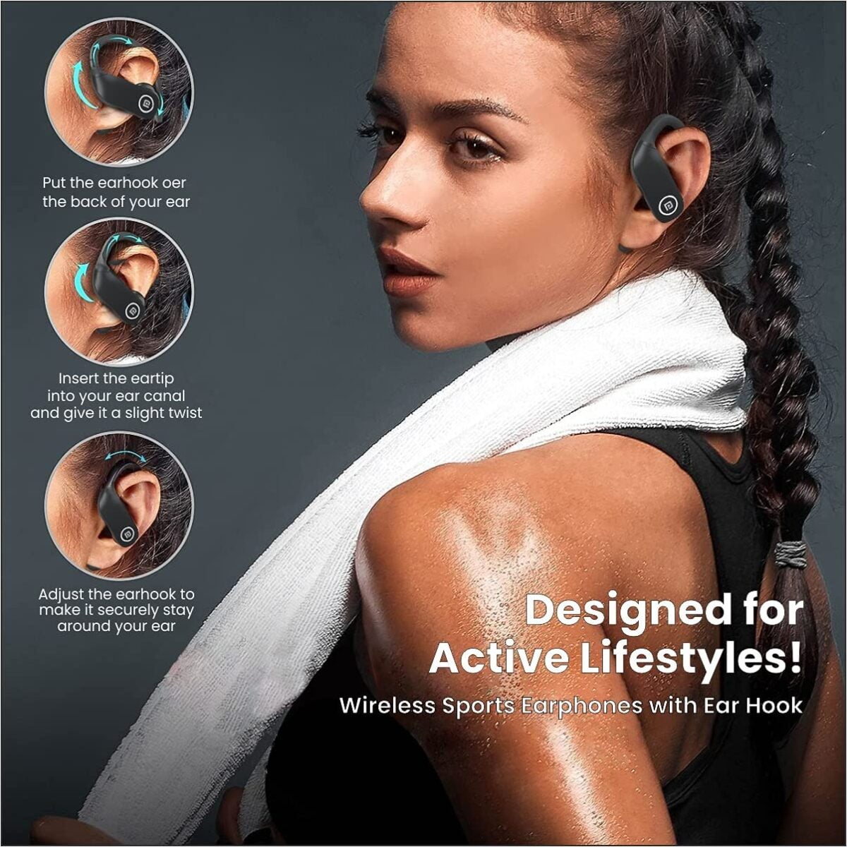 Harmonics Twins S TWS Sports Earbuds with Ear hook 8 Shop Mobile Accessories Online in India