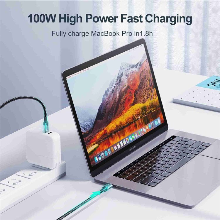 JOYROOM 100W USB C Type C to USB C Type C Fast Charging Data Cable 4 Shop Mobile Accessories Online in India