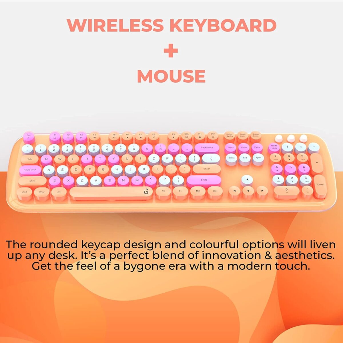Orange Wireless Keyboard and Mouse 6 Shop Mobile Accessories Online in India