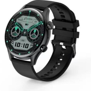 Pebble Spectra 1.36" AMOLED Display Smartwatch,Black