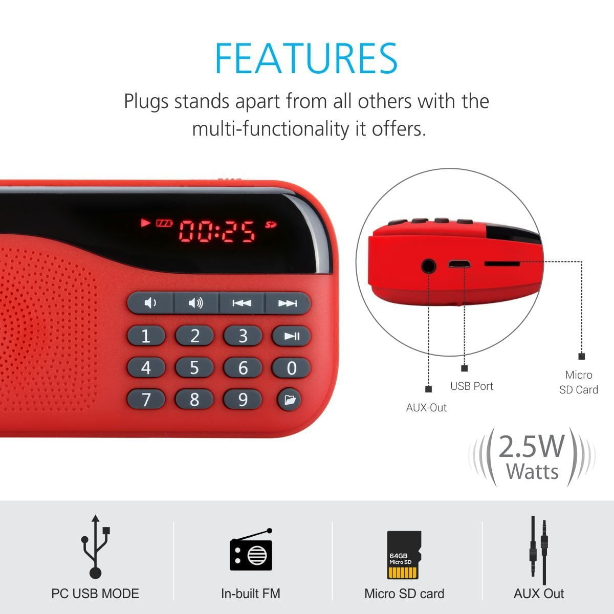 Plug Portable Speaker 4 Shop Mobile Accessories Online in India