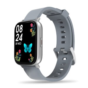 Portronics Kronos Y1 Bluetooth Calling Smart Watch, Grey
