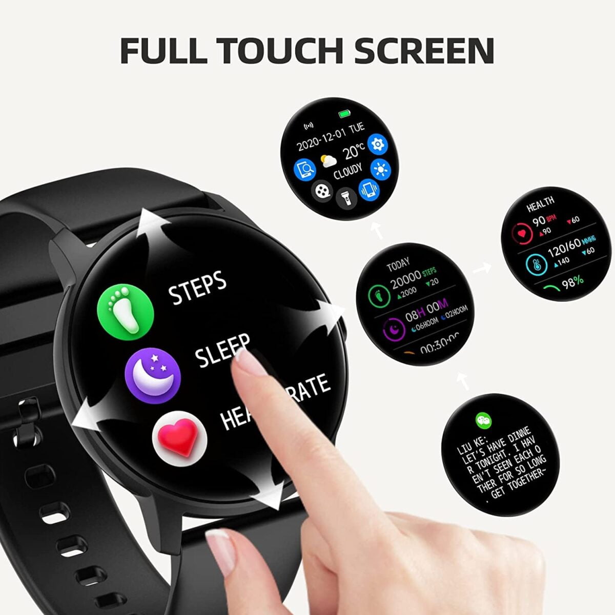 ProRiversong Motive 3C Smartwatch Black 4 Shop Mobile Accessories Online in India
