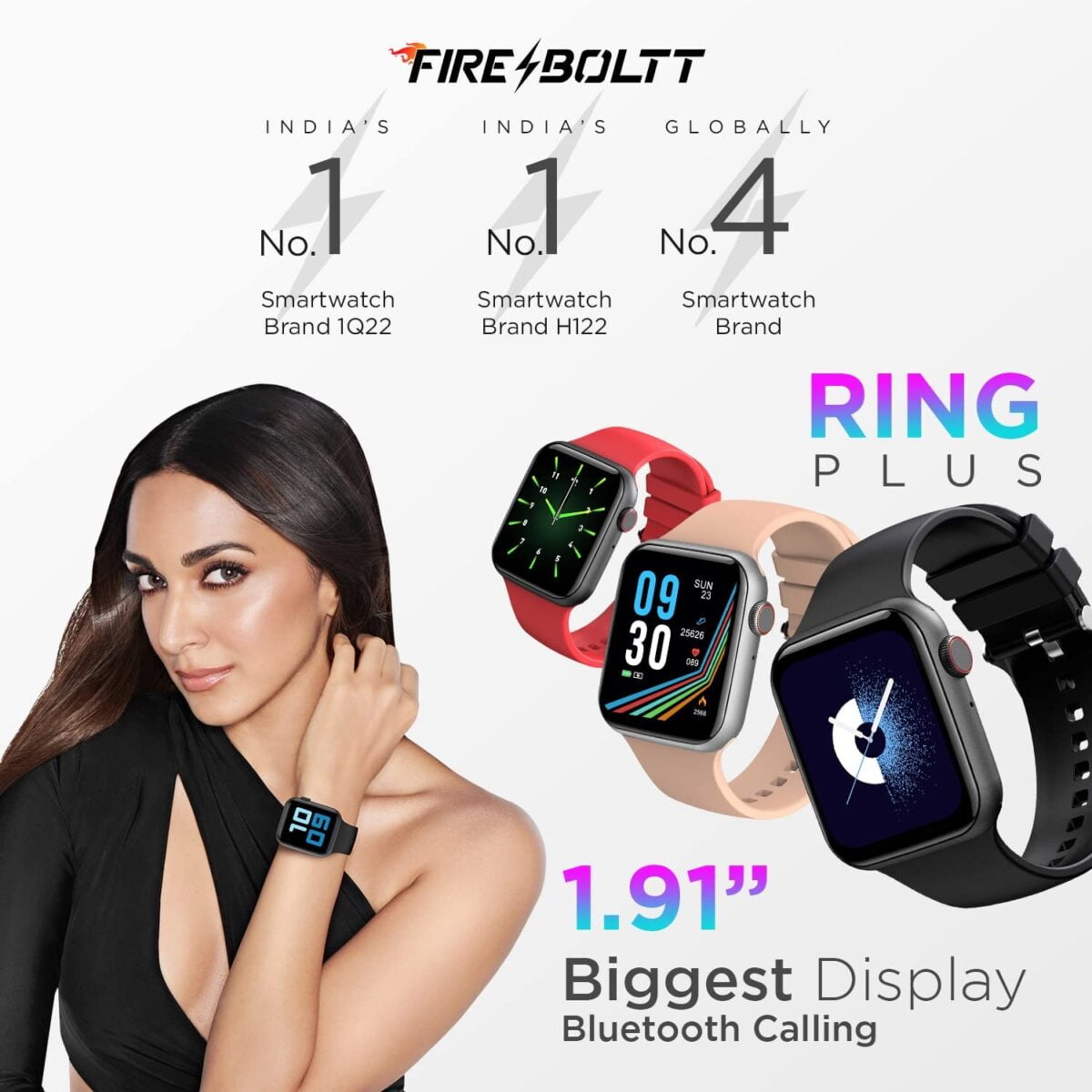 Ring Plus Bluetooth Calling Smartwatch Black 2 Shop Mobile Accessories Online in India