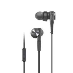 Sony MDR XB55AP Wired in Ear Headphones with Mic (Black)