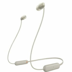 Sony WI-C100 Wireless Headphones, Beige