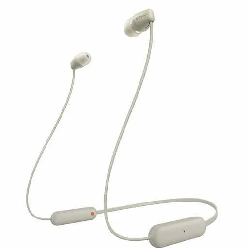 Sony wi c100 wireless headphones beige 1 sony wi-c100 wireless headphones