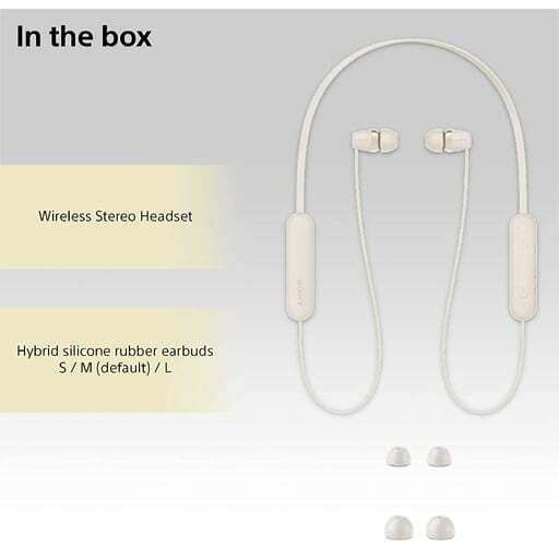 Sony WI C100 Wireless Headphones Beige 6 Shop Mobile Accessories Online in India