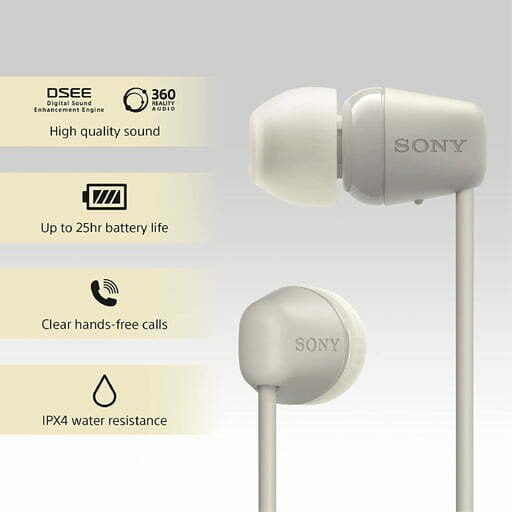 Sony WI C100 Wireless Headphones Beige 8 Shop Mobile Accessories Online in India