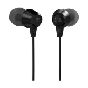 JBL In Ear Wired Earphones with Mic (Black)