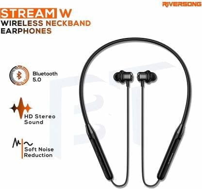 riversong stream w sports wireless neckband headphones earphones original imafpfzwrcjnuyha Shop Mobile Accessories Online in India