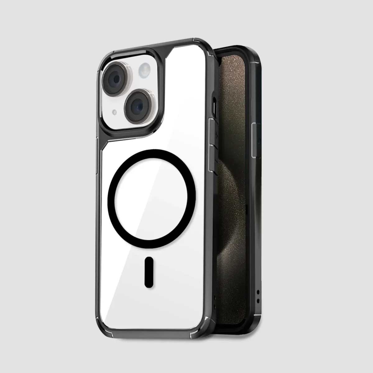 Gripp defender iphone 15 (6. 1") with magsafe case - black