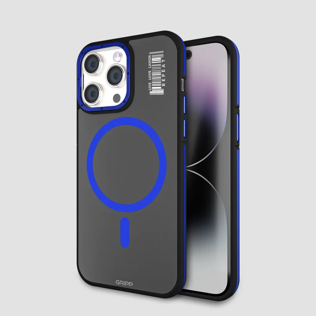 Gripp raigor iphone 15 pro max (6. 7") with magsafe case - blue
