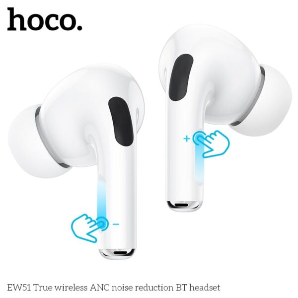 Hoco ew51 true wireless anc noise reduction tws earbuds 8 hoco ew51 true wireless anc noise reduction tws earbuds