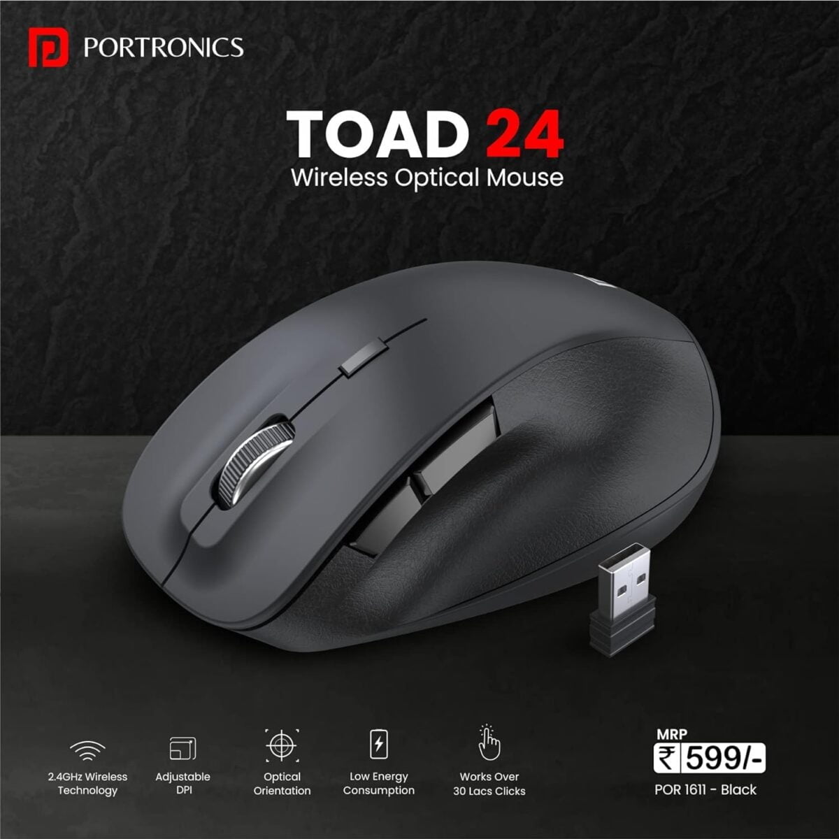 Portronics toad 24 wireless mouse