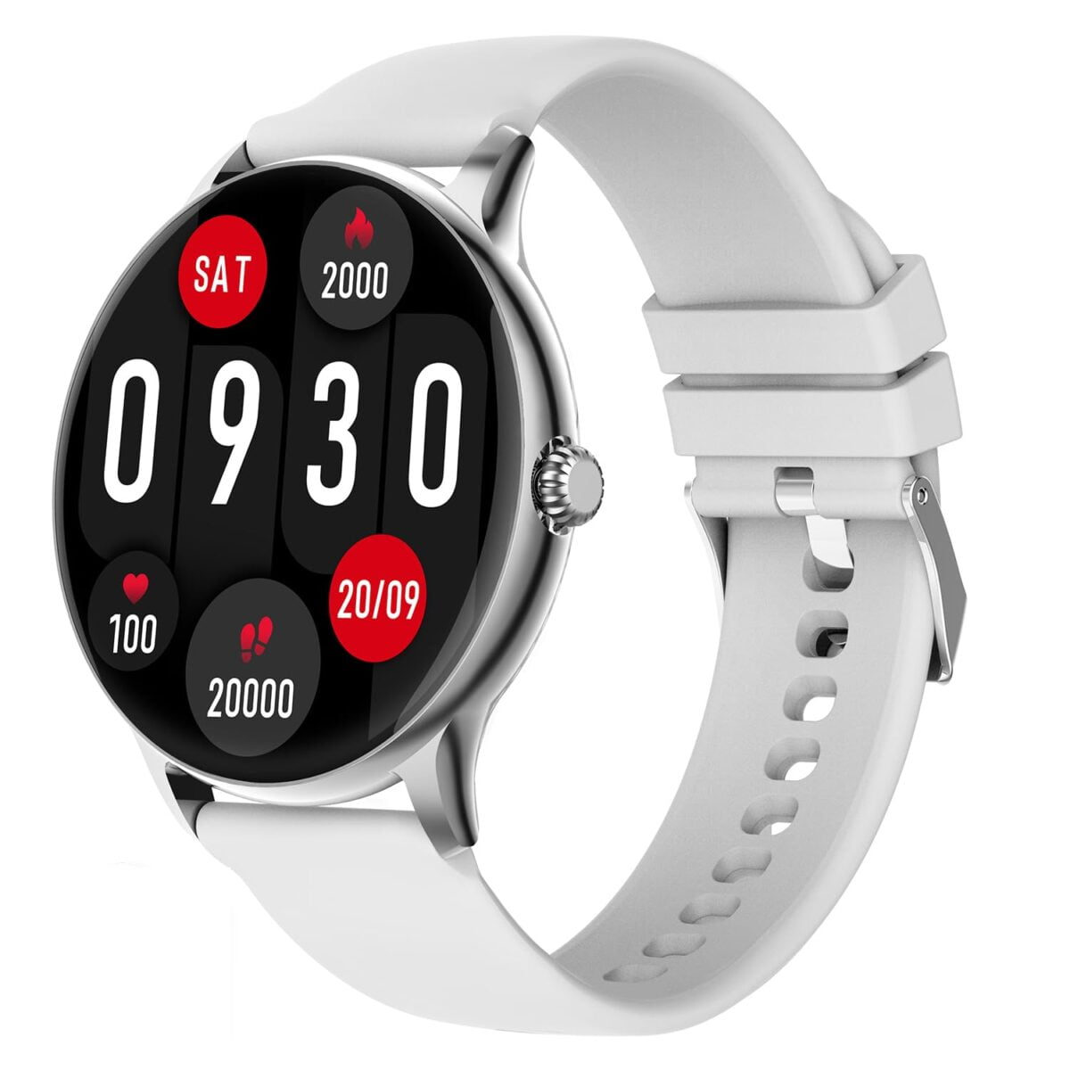 Fire-boltt phoenix pro smart watch silver grey