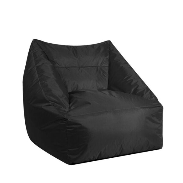 Bean bag chair in polyster 1 black bean bag chair