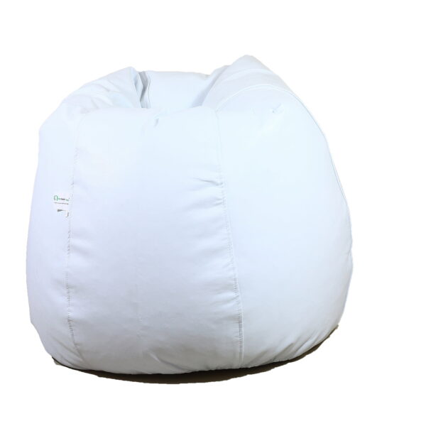 White monster bean bag with beans 1 bean bag