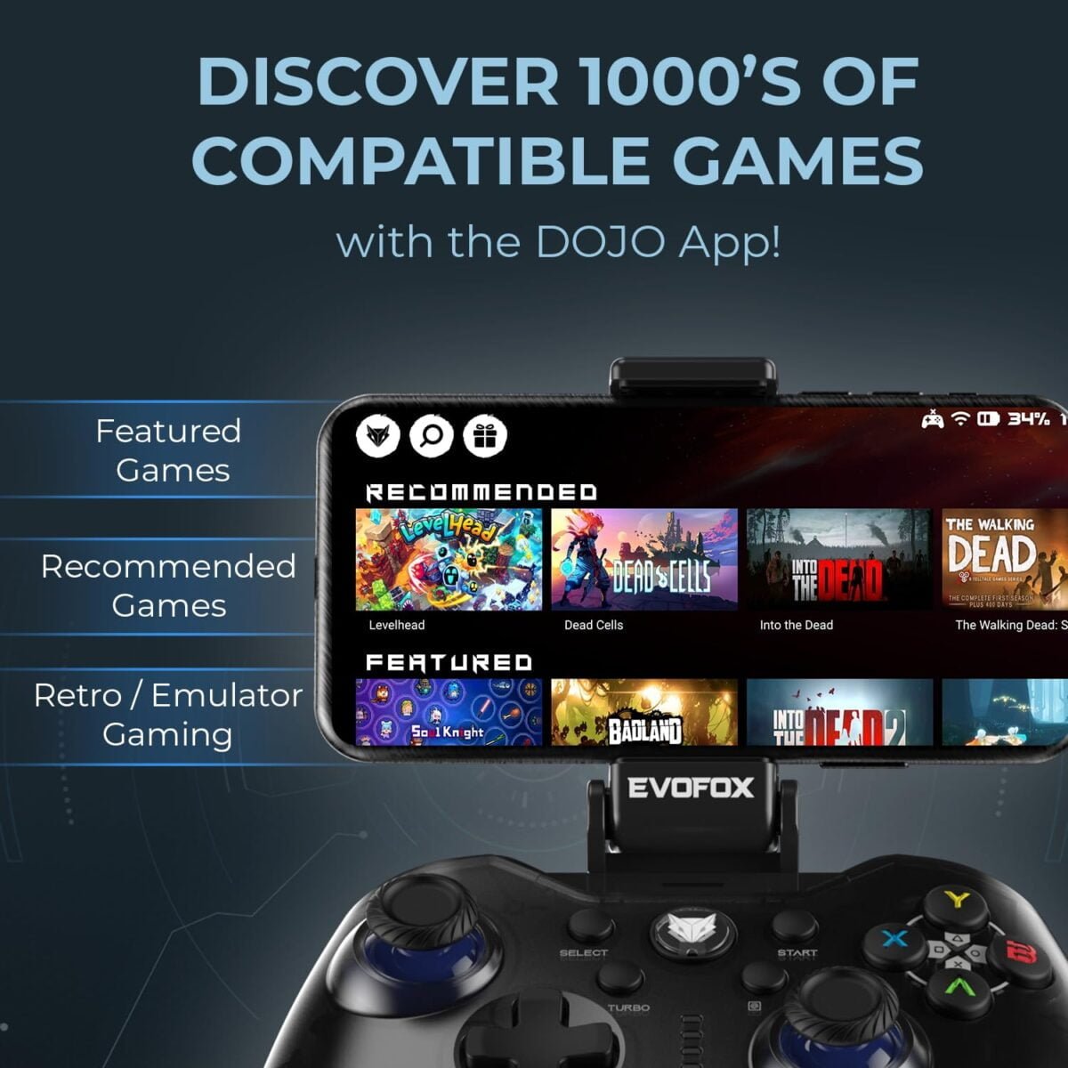 Evofox go smartphone bluetooth gamepad 5