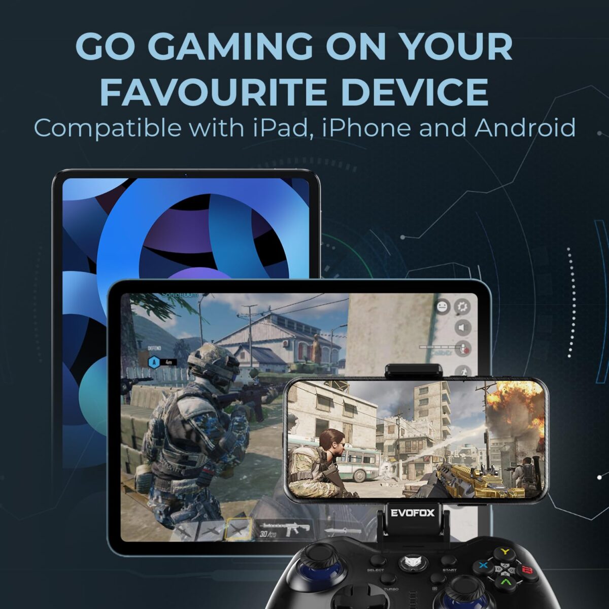 Evofox go smartphone bluetooth gamepad 6