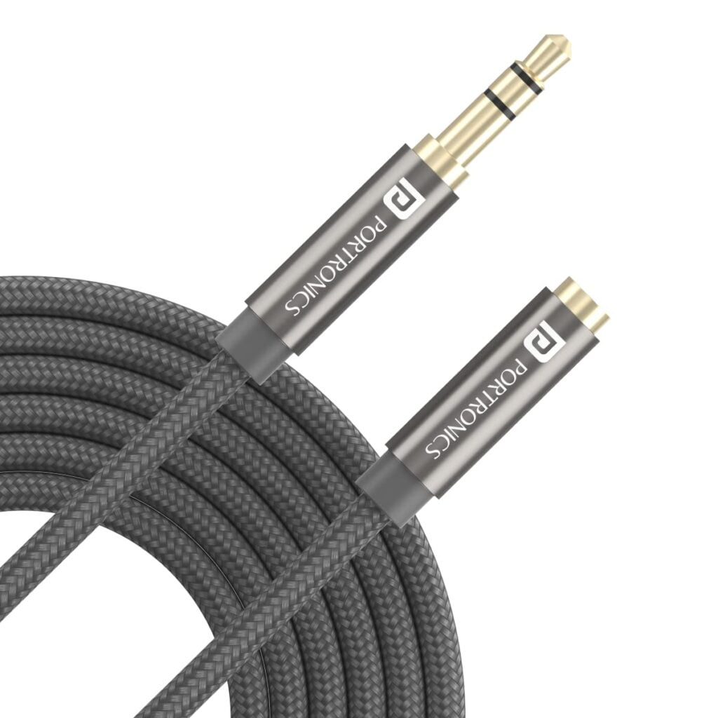Portronics Konnect Aux 8 3.5mm Aux Extension Cable