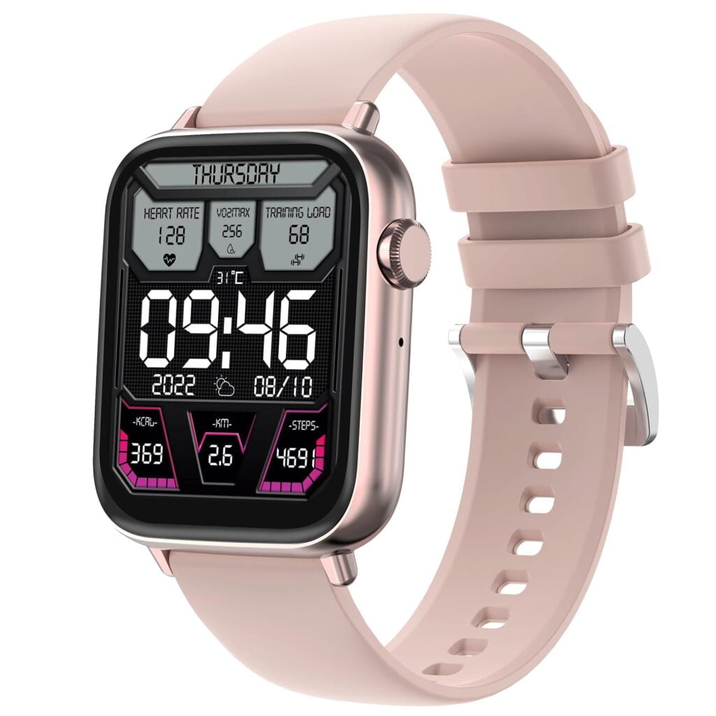 Fire boltt newly launched ninja fit pro smartwatch beige 1
