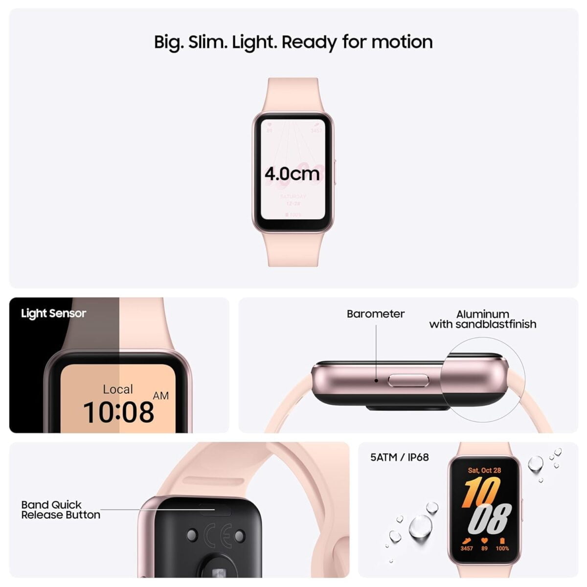 71awrhut3tl. Sl1500 samsung galaxy fit3 (pink gold)