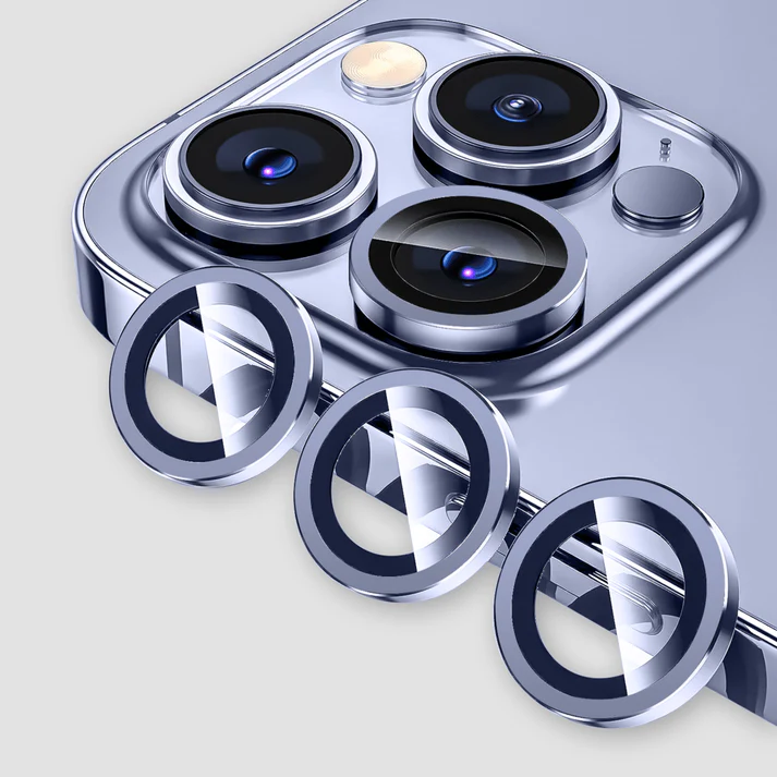 GRIPP Focal Camera Lens Protector 3N1 Compatible with iPhone 15 Pro Blue