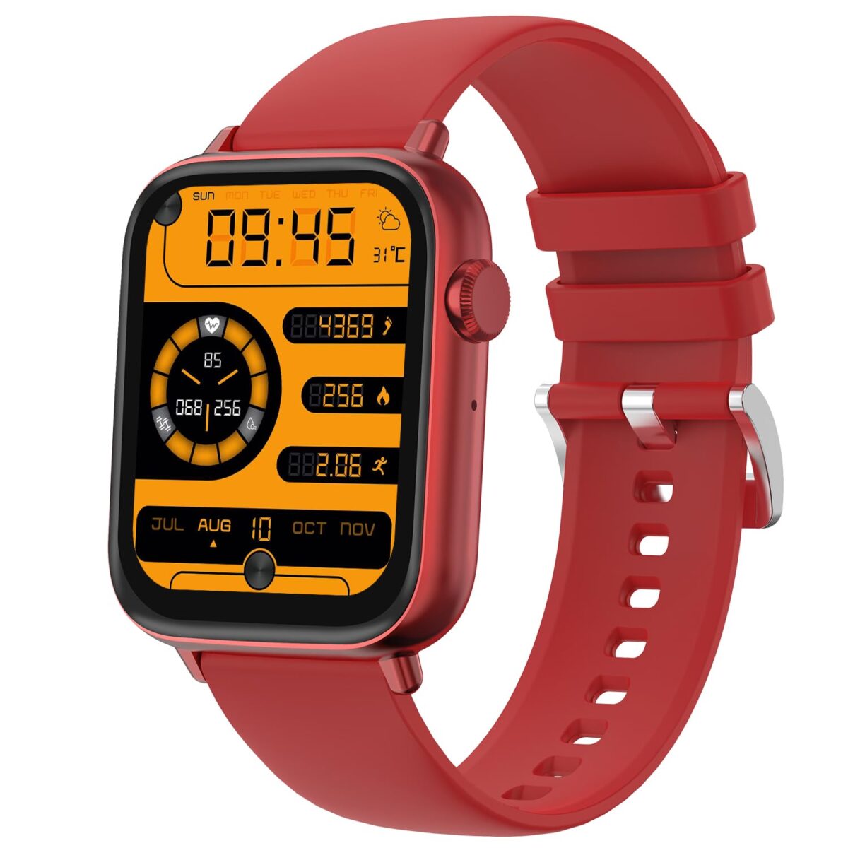 Fire-boltt newly launched ninja fit pro smartwatch (red)