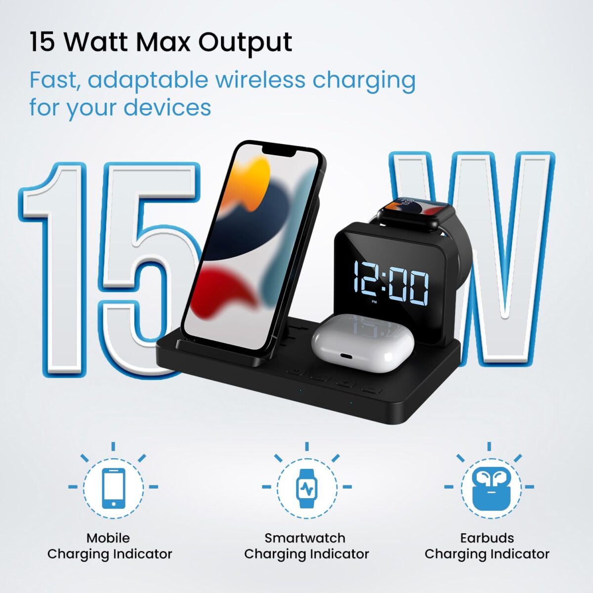 Portronics bella 15 w 3 in 1 wireless charger for iphone 8 portronics bella 15 w 3 in 1 wireless charger for iphone