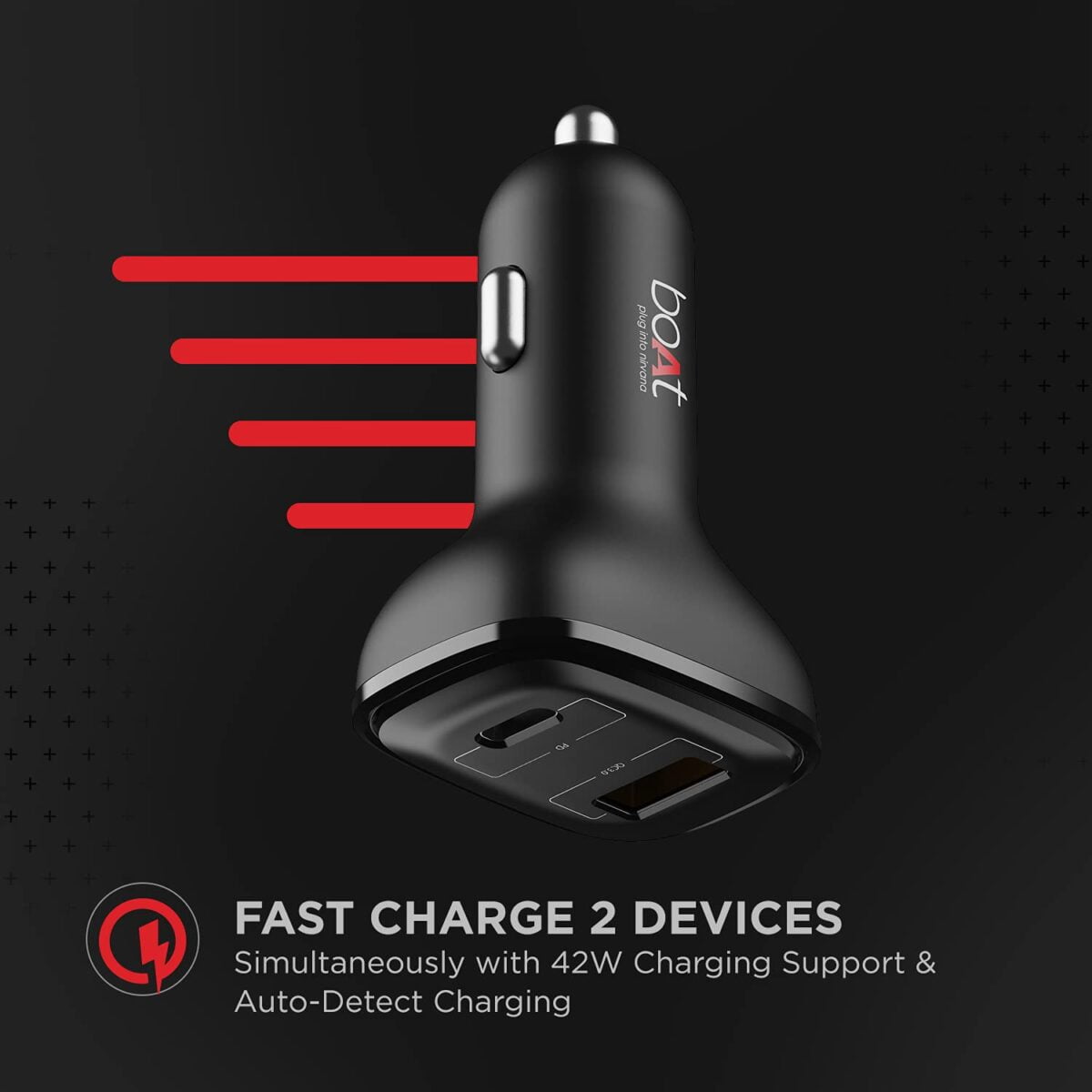 Boat dual port qc pd 24w fast car charger 6 boat dual port qc-pd 24w fast car charger