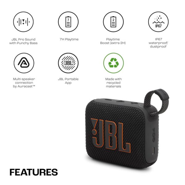 Jbl go 4 wireless ultra portable bluetooth speaker black 8 jbl go 4 wireless ultra portable bluetooth speaker