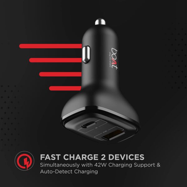 Boat dual port qc-pd 24w fast car charger