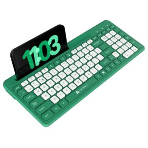 Portronics Bubble Square Wireless Keyboard (Green)