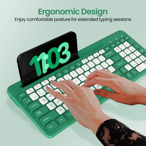 Portronics bubble square wireless keyboard green 8 portronics bubble square wireless keyboard