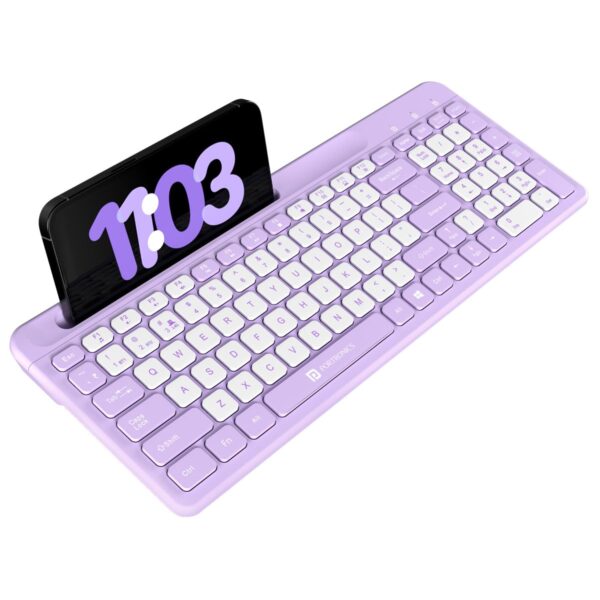 Portronics bubble square wireless keyboard purple 1 portronics bubble square wireless keyboard