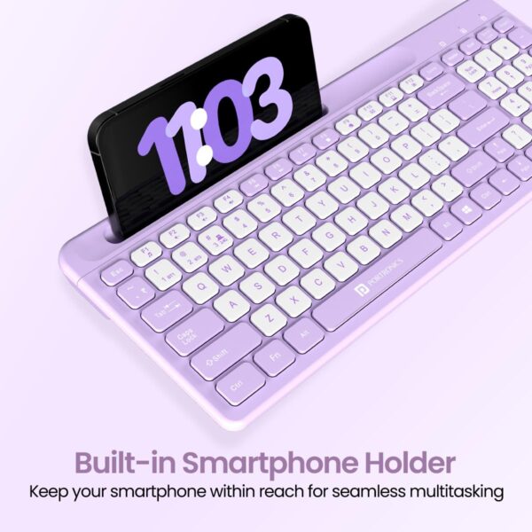 Portronics bubble square wireless keyboard purple 4 portronics bubble square wireless keyboard