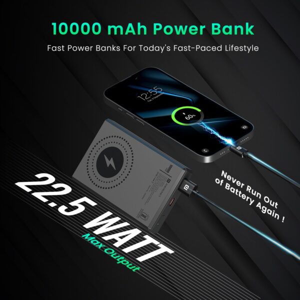 Portronics luxcell magclick 10k power bank 7 portronics luxcell magclick 10k power bank