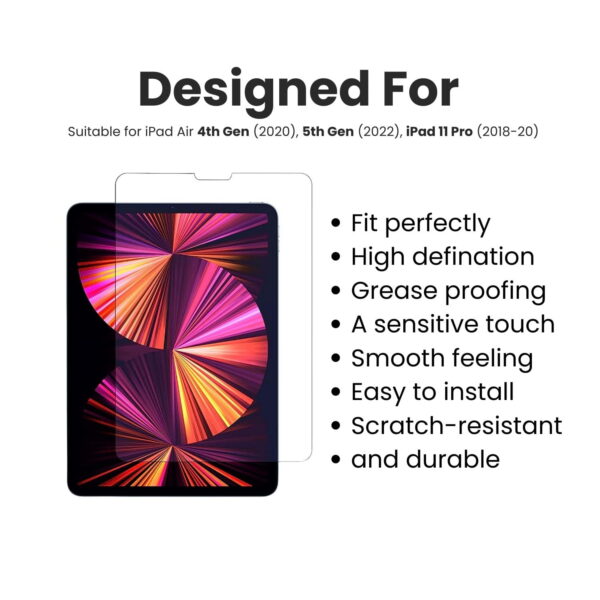 Tempered glass for ipad air 4th generation 4 tempered glass for ipad air 5th generation