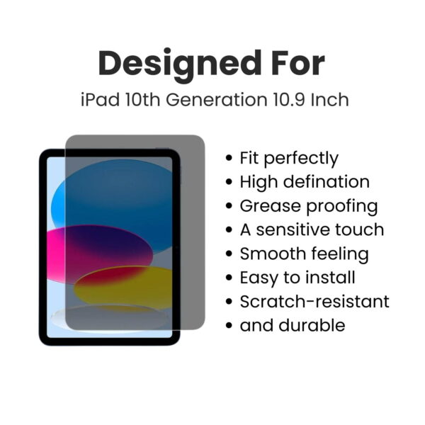 Ikare privacy tempered glass for ipad 10. 9 inch 10th generation 4 ikare privacy tempered glass for ipad 10. 9 inch 10th generation